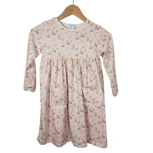 Stitchy Fish Ditsy Daisy‎ Dress Pink Flower Girl Size 7